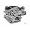 Ralph White Merchandising SS221 - Genuine Hotrod Hardware® Thom SanSoucie Black and White Prints