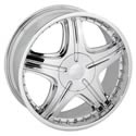 Sendel Wheel S06-77002C - Sendel S06 Chrome Wheels