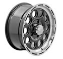 Summit Racing SUM-185-6885B - Summit Racing® 185 Series Black Wheels with Ultra Finish Lip