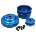 Summit Racing SUM-329700-W - Summit Racing® Underdrive Aluminum Pulley Kits