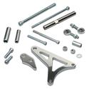 Summit Racing SUM-420104 - Summit Racing® Chrome Alternator Brackets