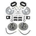 Summit Racing SUM-BK1224 - Summit Racing® Full Wheel Drum-to-Disc Brake Conversion Kits