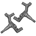Summit Racing SUM-BKA2447 - Summit Racing® Disc Brake Spindles