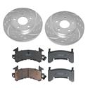 Summit Racing SUM-KAR8609PS - Summit Racing® Ultimate Performance Brake Rotor and Pad Combos