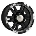 The Wheel Group 182-5861B - ION Alloy Series 182 Black Wheels