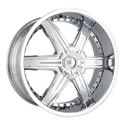 The Wheel Group D92-2854C - DIP Heat Series Chrome Wheels