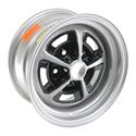 Wheel Vintiques 50 Series SS396 Silver with Black Painted Slot Wheels
