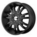 KMC 66422954738 - KMC Series KM664 Shilo Black Machined Wheels