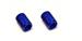 Outlaw Racing Products PP1724-BU - Outlaw Racing Billet Tire Valve Caps
