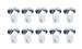 Click here for more information about Allstar Performance ALL19276 - Allstar Performance Oval Head Button Fasteners