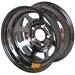 Aero Race Wheels 52-985030BLK - Aero Race Wheels 52 Series AEROBrite Black Chrome Roll-Formed IMCA-Approved Wheels