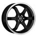 MSR Wheels 0652-9738 - MSR Style 065 Black Wheels