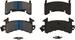 Bendix Brakes MKD154 - Bendix Brakes Semimetallic Brake Pads