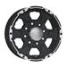 Black Rock Wheel 910B8856660 - Black Rock Series 910 Intruder Black Machined Wheels