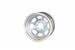 Bassett Racing Wheel 58D53IS - Bassett Racing IMCA 8-Spoke D-Hole Silver Powedercoated Wheels