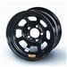 Bassett Racing Wheel 58DC3I - Bassett Racing IMCA 8-Spoke D-Hole Black Powedercoated Wheels