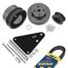 Summit Racing 08-0012 - Summit Racing&amp;#174; A/C Eliminator and Pulley Kit Pro Packs