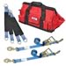 Summit Racing 29-0012 - Summit Racing® Vehicle Tie-Downs and Axle Strap Pro Packs