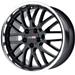 Click here for more information about Cray Wheels 1990CMA505121B70 - Cray Wheels Manta Black Wheels with Mirror Lip