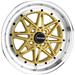 Click here for more information about Drag Wheels DR20157261073GD - Drag Wheels DR-20 Gold Wheels