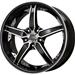 Drag Wheels DR39188063573GBM - Drag Wheels DR-39 Gloss Black Wheels with Machined Undercut