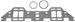 Edelbrock 7225 - Edelbrock Intake Manifold Gaskets