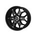 Enkei 4532958735BK - Enkei GRAB6 Black with Chrome Trim Wheels