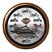 Genuine Hotrod Hardware HD138 - Genuine Hotrod Hardware® Harley-Davidson® Wall Clocks