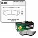 Hawk Performance HB323Y-724 - Hawk Performance LTS Brake Pads