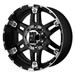 Click here for more information about KMC XD 79729080312N - KMC XD797 Spy Gloss Black Machined Wheels