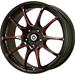Konig IL8851445R - Konig Illusion Gloss Black Wheels with Red Machined Spokes