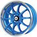 Konig LI57100383 - Konig Lightning Gloss Blue Wheels with Machined Lip