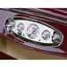 Lokar BDI-9102 - Lokar Billet Aluminum Oval Gauge Panel Dash Inserts