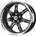 Click here for more information about MoMo Italy RP65551438B - MOMO Rpm Gloss Black Wheels with Machined Lip
