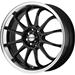 Click here for more information about Maxxim Wheel S967D04405 - Maxxim S906 Gloss Black Wheels with Machined Lip
