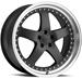 Click here for more information about Privat - Konig Wheel LE8N510306 - Privat Wheels Legende Matte Graphite Wheels with Machined Lip
