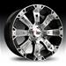 Rolling Big Power 94R-2010-86-00MB - Rolling Big Power 94R Black Machined Wheels with Black Inserts