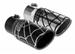Click here for more information about Spyder Industries LLC 56122 - Spyder Industries Black Widow Exhaust Tips