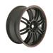 Click here for more information about Summit Racing SUM-163-7710B - Summit Racing® F16 Matte Black Wheels