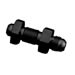 Summit Racing SUM-220637B - Summit Racing&amp;#174; Bulkhead Adapter Fittings