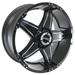 Click here for more information about Summit Racing SUM-395-2936MF25 - Summit Racing® Wizard Matte Black Machined Wheels