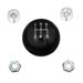 Summit Racing SUM-72516-BLK - Summit Racing® Shift Knobs