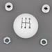 Summit Racing SUM-72516-WHI - Summit Racing® Shift Knobs