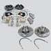 Summit Racing SUM-BK1208 - Summit Racing® Full Wheel Drum-to-Disc Brake Conversion Kits