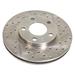 Summit Racing SUM-BR-61041L - Summit Racing® Extreme Performance Cross-Drilled Brake Rotors