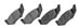 Summit Racing® Semimetallic Brake Pads