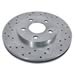 Summit Racing SUM-DSEP-55034L - Summit Racing® Extreme Performance Cross-Drilled and Slotted Brake Rotors