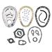 Summit Racing SUM-G3230 - Summit Racing® Chrome Two-Piece Timing Covers