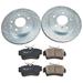 Summit Racing SUM-KAR8171PS - Summit Racing® Ultimate Performance Brake Rotor and Pad Combos