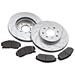 Summit Racing SUM-KJBR522PS-4 - Summit Racing&amp;#174; Ultimate Performance Brake Rotor and Pad Combos